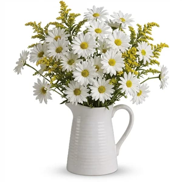 Sunny Garden Pitcher Bouquet