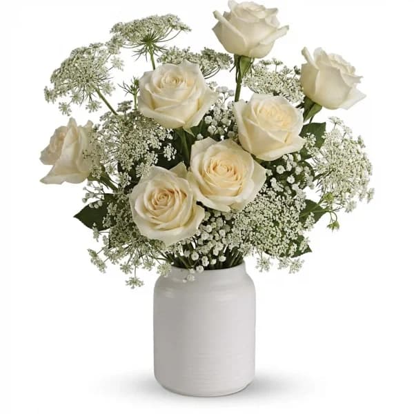 White Lace Centerpiece